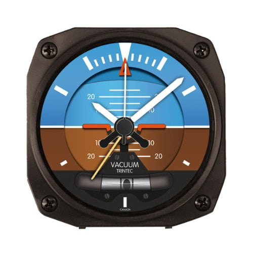 New TRINTEC ALTIMETER 3.5/" VINTAGE Altitude Aviation Travel Alarm Clock