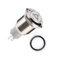 thumbnail image 3 of Car Switch New 16Mm Universal Red Led Car Emergency Hazard Warning Light Push Button On Off Switch, 3 of 8