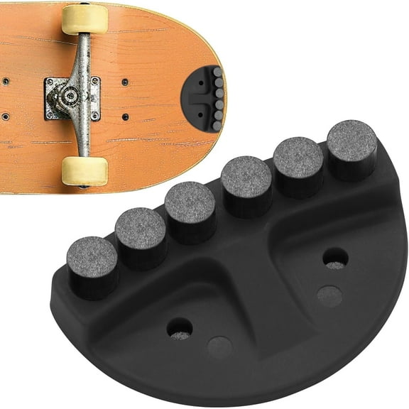 Skateboard Spark Plate,Spark Plate Foot Pressure Slider-Skateboard Friction Spark Tool(Black)