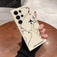 thumbnail image 1 of Funda Desian de ruta de avión inspirada en viajes para Samsung Galaxy S24 S23 S22 Ultra Plus S20 FE A15 A35 A51 A54 A55 A71 A72 A73, 1 of 5