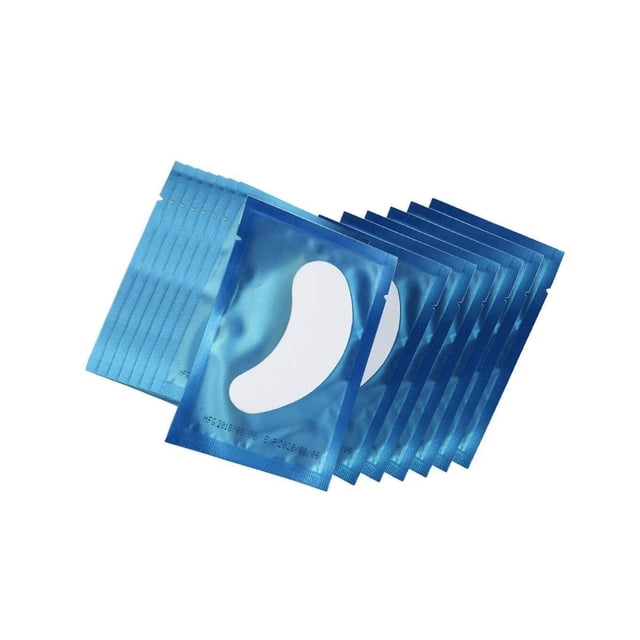 50 Pcs Non Woven Eyelash Perming Pad Extension Under Eye Pads Lint Free Patches Blue