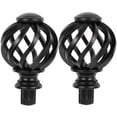 thumbnail image 1 of HLONK Embouts de Tringle à Rideaux 2 Pcs Embouts de Rideaux Embouts Capuchons Embouts de Tringle à Rideaux, 1 of 6