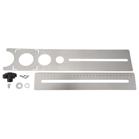 Multi-Functional Stainless Steel Ceramic Tile Hole Locator Ruler 360 degree Adjustable Punching Hand Measure Tools