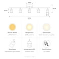 thumbnail image 4 of Shura Matte Black 5-Light Track Light with Rotatable Heads, Integrated LED Bulbs, 2700K, 4 of 8