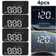thumbnail image 1 of Coche HUD Big Font Digital Alarma Seguridad Velocímetro Accesorios para Automóviles, 1 of 8
