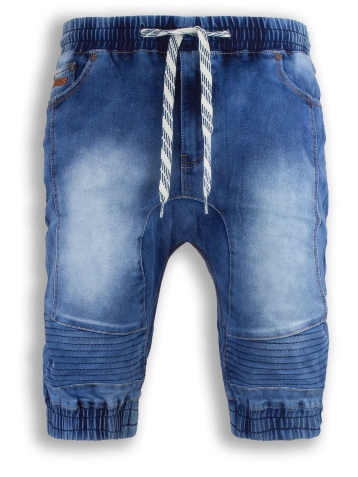 jogger denim shorts