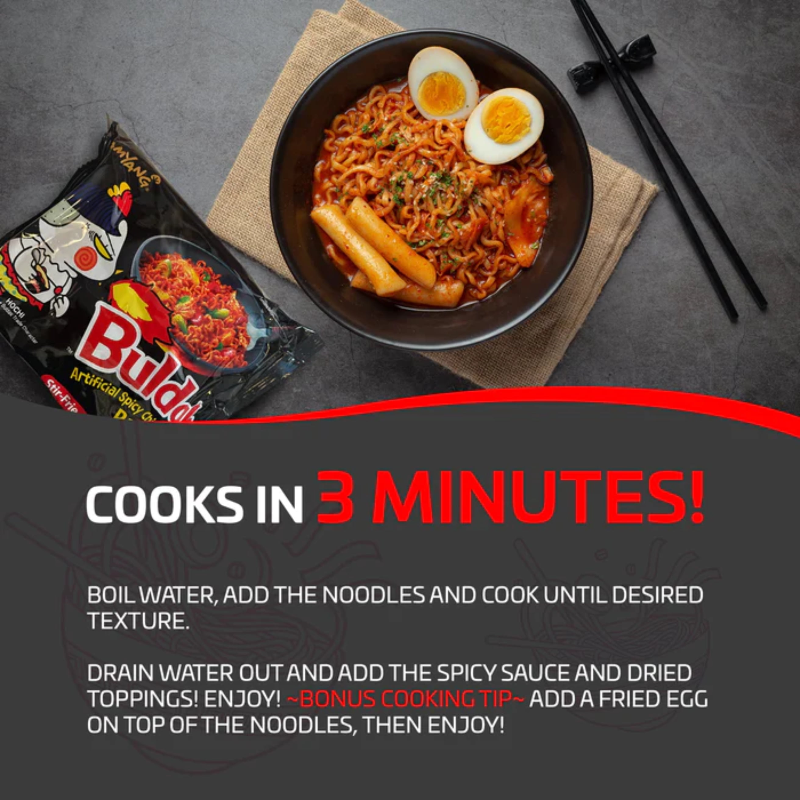 Samyang Hot Chicken Ramen Noodles 40 Packs - Buldak, 40 Packs - Smith's  Food and Drug