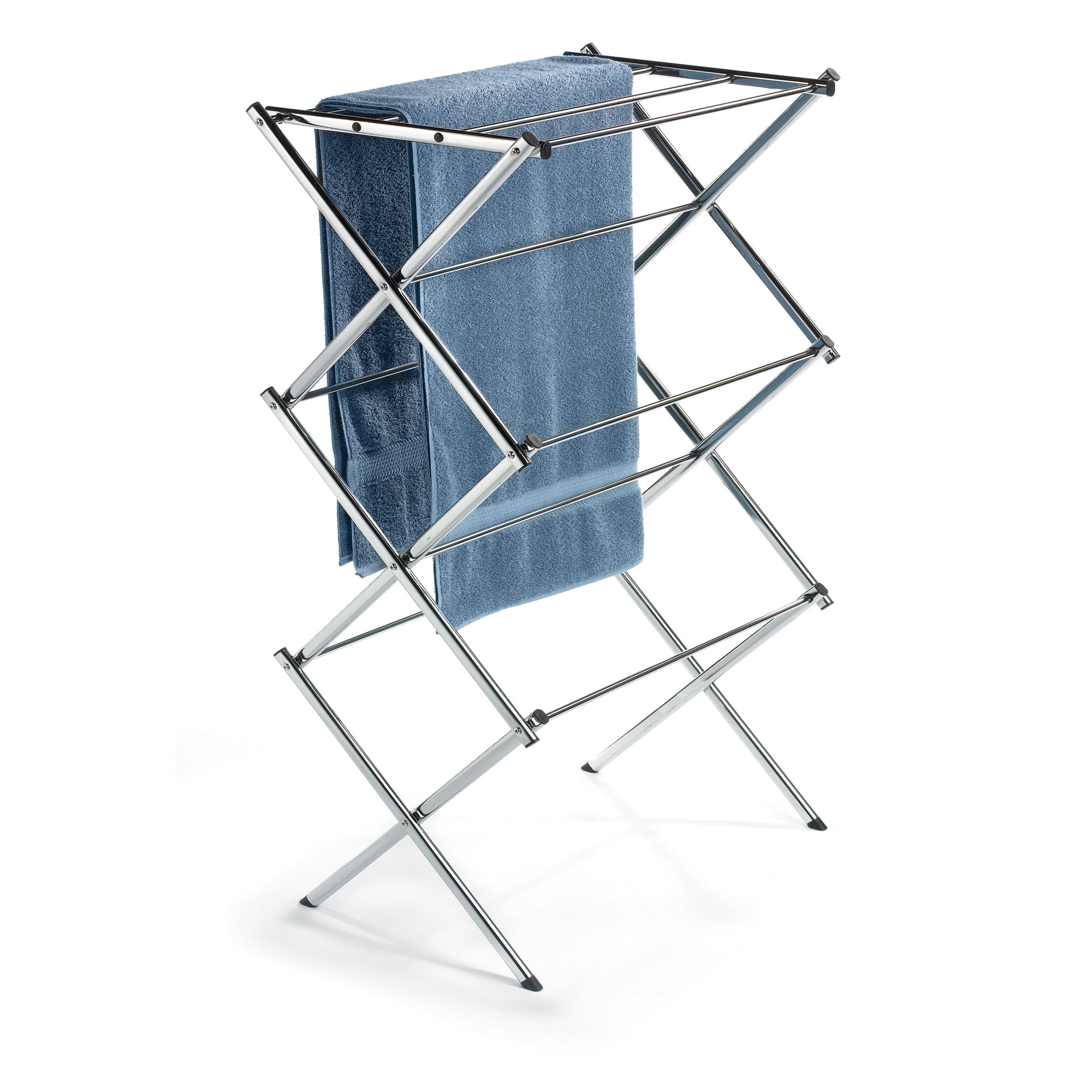 Polder Stainless Steel Standing Accordion Dryer, Silver