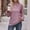 Rose Gold, variant on Azrian Womens Tops,Women's Fashion Solid V-Neck Long Sleeve Loose T-shirt Top