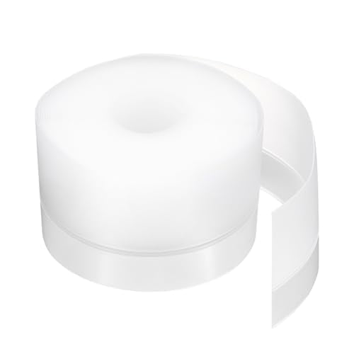 Weather Stripping Door Seal 16.4ft x 45mm Silicone Seal Strip for Door Draft Stopper Adhesive Tape Window House Shower Glass Gaps Length 5m,Transparent