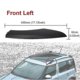 thumbnail image 3 of For Skoda Yeti Suv Front Rear Roof Rack Rail End Bar Cover Cap Shell Protection Black-In stock, 3 of 5