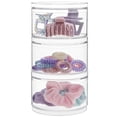 thumbnail image 1 of Contenedor StorI Bella, apilable, de plástico transparente, 3 unidades con tapas, 1 of 8