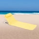 thumbnail image 1 of Silla de Camping plegable, cojín acolchado, silla de playa Oxford perezosa, silla de suelo con respaldo para senderismo, mochilero, Patio de senderism amarillo, 1 of 8