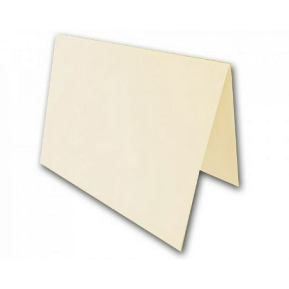 Blank Natural Folded 4 Bar Folded Note Cards - 250 Pack