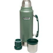 (2 pack) STANLEY Classic Vacuum Bottle, Green/Silver