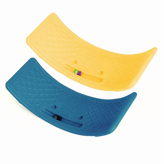 1 * Small Blue Children'S Balance Board 1 * Small Yellow Children'S Balance Board-As Shown