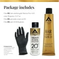 thumbnail image 2 of Hair Solution Gold 90 grams / 3.17 oz Hair Dye Red on Fire 4.65 Color - Hair Dye Permanent + Peroxide Cream Vol 30 + Hair Care Gloves, 2 of 8