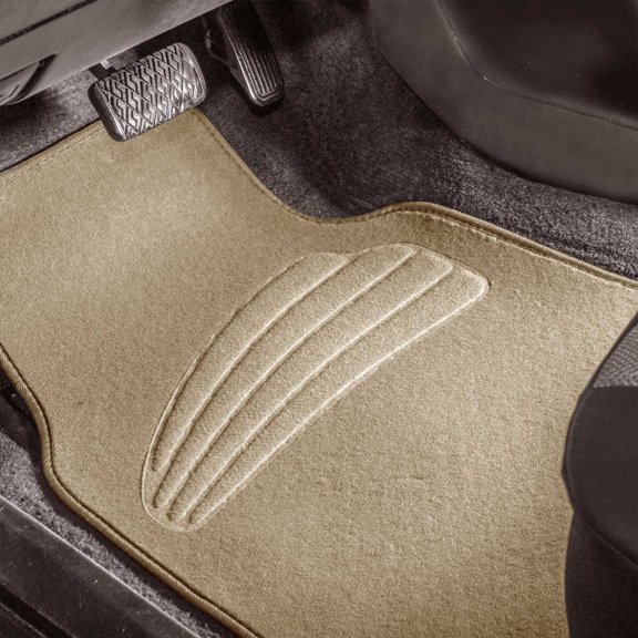 FH Group Premium Carpet Car Floor Mats for Sedan and SUV, Universal Fit with Unique Design Heavy-Duty Carpet Liner, Waterproof, Carpet Mat - 4Pcs Front & Rear