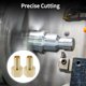 thumbnail image 2 of Conectores de rosca hembra de latón para manguera de 1/2" 3/8" NPT para aire, agua, aceite, gas, combustible, 2 piezas tono dorado, 2 of 6