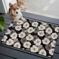 thumbnail image 3 of 2x3 Ft Entryway Area Rug, Vintage Flowers Kitchen Rug Runner Washable Floor Mat, Black Farmhouse Pastoral Chic Floral Non Slip Indoor Door Mat Throw Carpet for Bathroom Living Room Bedroom, 3 of 8