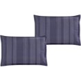 thumbnail image 2 of ESCA 7-Piece Polly Yarn Dyed Purple Striped Comforter & Sheet Set Bedding Set  - King/Cal King Size, 2 of 4