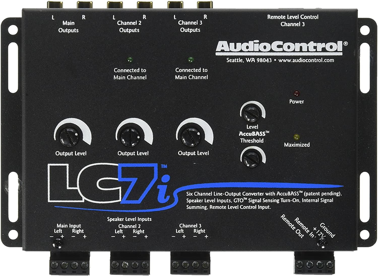 AudioControl LC7i 6 Channel Line Out Converter with bass restoration