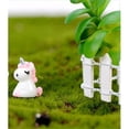 thumbnail image 4 of 2 mini estatuas de unicornio para decorar el escritorio de los niños en el jardín de hadas. Rosado, 4 of 5