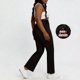thumbnail image 5 of Pantalones de Cintura Alta para Mujeres Casual Cintura Elástica Caminando con Bolsillos Pantalones Impresos No Tela de Denim Imitación Pantalones de Denim Cómodos para Salir, 5 of 8