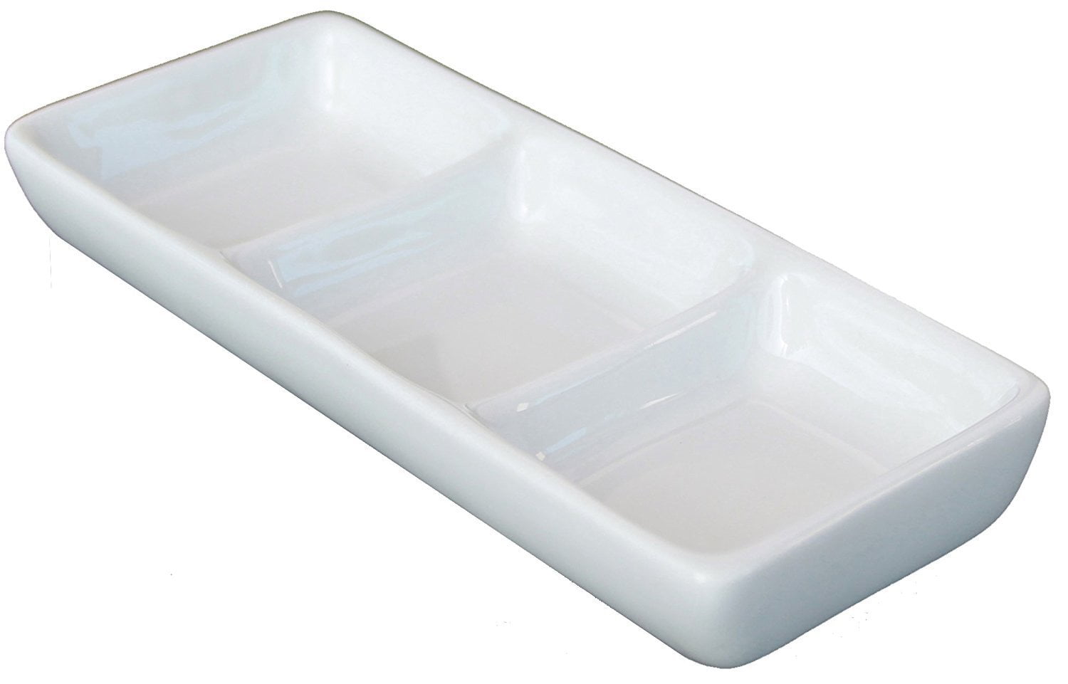 Ceramic Sauce Dish, 8.75 inch x 4.125 Inch, Bone White (1
