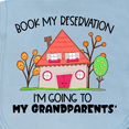 thumbnail image 3 of Inktastic Book My Reservation I'm Going to My Grandparents' House Baby Burp Cloth, 3 of 3