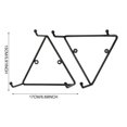 thumbnail image 3 of Black Metal Triangular Coffee Mug Holder Wall Mount Display Rack Mug Organizer With 3 Hooks （Equilateral Style）, 3 of 8