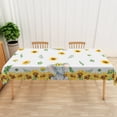 thumbnail image 3 of Nanqianyi Baby Shower Child Birthday Party Tablecloth 60" x 84", Sunflowers Elephant Pattern Kitchen Dinner Decoration, 3 of 10
