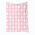 thumbnail image 2 of Fllostpr Halloween 39 x 29 in Spooky Ghost Blanket, Pink Soft Flannel Throw Blanket Decorations for Couch, Bed, Sofa & Party, 2 of 7