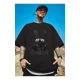 thumbnail image 2 of Playera Hombre Manga Corta Negra Camisetas Lycra Estampado, 2 of 4