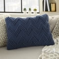 thumbnail image 4 of Nourison Life Styles Decorative Throw Pillow, 14" x 20", Navy, 4 of 5