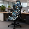 thumbnail image 4 of HUIACONG Gaming Chair Cover Gaming Chair Protective Cover Sea Turtle Flower Easy to Install Scratchproof Machine Washable Stretch Fabric Gaming Chair Decorations, 4 of 6