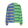 thumbnail image 4 of Women's Multi-Color Striped Color Block Oversized Sweater - Cozy Winter Warm Casual Wear, 4 of 5