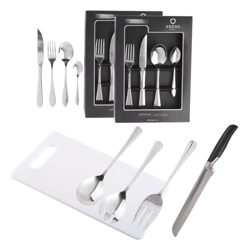Combo Mesa Cuchilleria Ah127 Arthome 52 Piezas