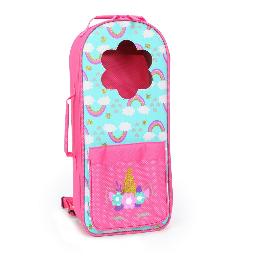 My Life As Backpack Doll Carrier for 18" Doll, Pink and Blue Walmart