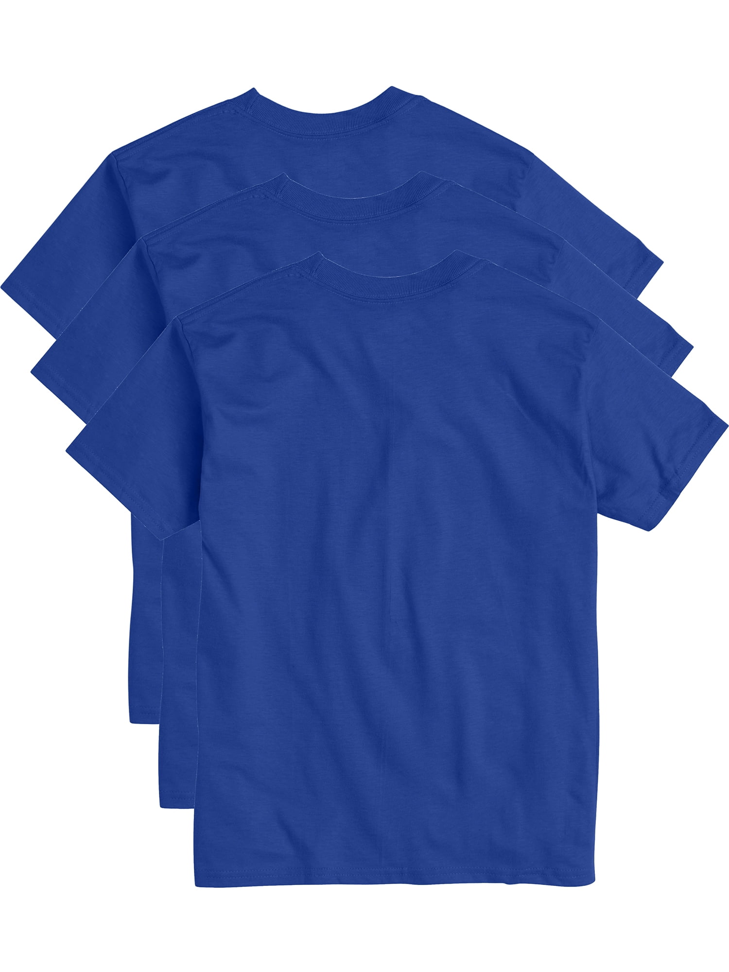 Hanes Youth Boys Short Sleeve Beefy T-Shirt Value 3-Pack, Sizes 4-18