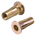 thumbnail image 3 of Écrou à Rivets Multi-Poignées, M8 - Acier au Carbone Bulbé - Tête Plate Filetée en Zinc 125 Pcs, 3 of 7