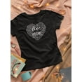thumbnail image 3 of Love You Mom Carved Heart Shaped T-Shirt Women -Image by Shutterstock, Female Medium, 3 of 4