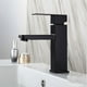 thumbnail image 2 of Grifo mezclador moderno de agua fría y caliente, elegante grifo de lavabo negro, 2 of 4