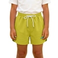 thumbnail image 2 of Fengqque Boys and Girls Dolphin Shorts Elastic Waist Dstring Active Summer Shorts Solid Color Sports Shorts Green 13-14 Years, 2 of 8