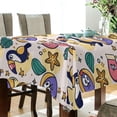 thumbnail image 5 of Yayeee Tablecloths 60" x 120" Rectangle Wrinkle Resistant Party Table Cover, Cute Cartoon Pattern, 5 of 8