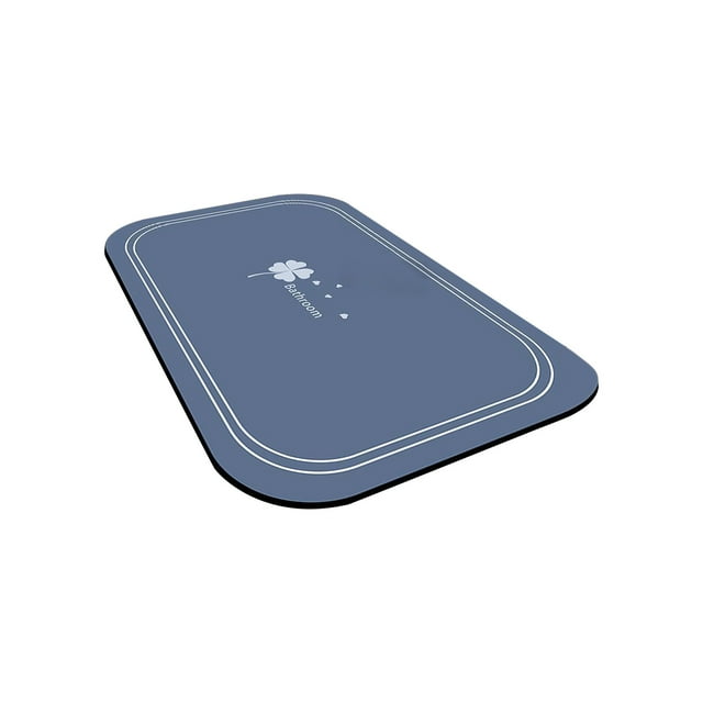 Ohufall Non Slip Shower Mat Bathroom Rugs Washable Rugs Diatomaceous Absorbent Quick Drying Floor Mat Household Bathroom Entrance Door Toilet Mat