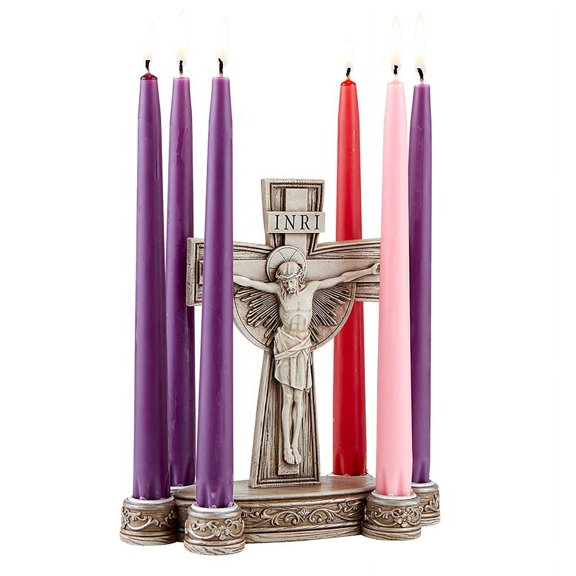 Crucifix Lenten CndleHldr