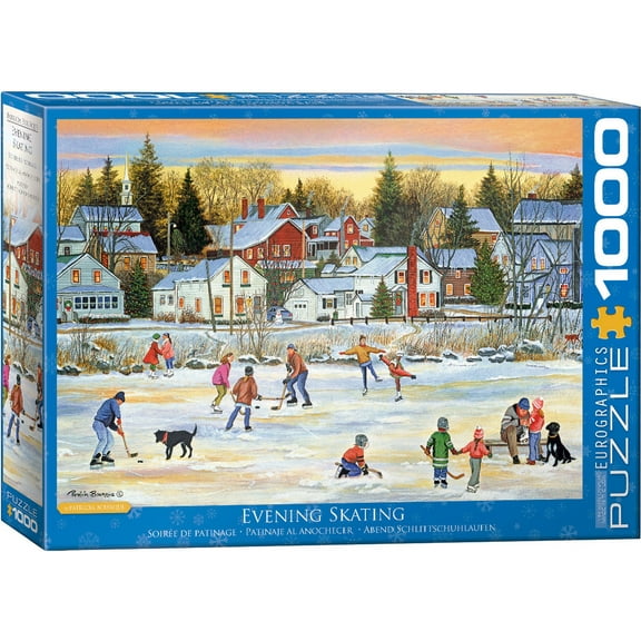 Evening Skating by Patricia Bourque 1000-Piece Puzzle