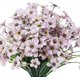 thumbnail image 1 of Flor violeta artificial, 12 piezas de flores de plástico artificial, resistente a los rayos UV para exteriores, jardín, arbustos, plantas, plantas decorativas para el hogar colgantes para interiores y exteriores (blanco) LingWen 8390612391965, 1 of 1