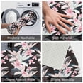 thumbnail image 3 of Rateoe Orchids Flowers Pattern Flannel Door Mat Indoor Outdoor Entrance, Waterproof All-Weather Doormat,Fade Resistant, Low Profile Entryway Mat 16x24in, 3 of 7